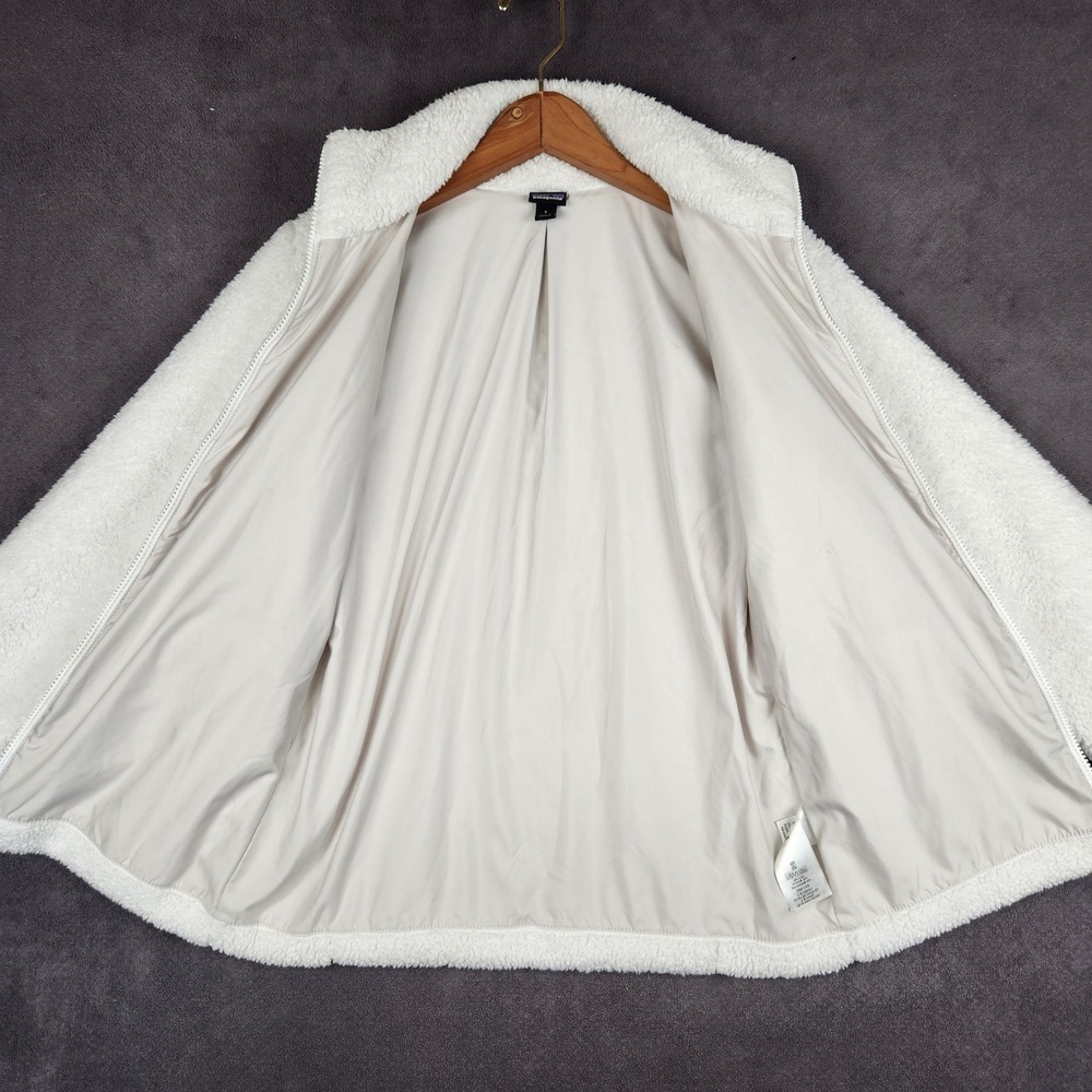Patagonia Los Gatos Full Zip Fleece Jacket Womens Small White 25211 Slim Fit - Picture 3 of 10